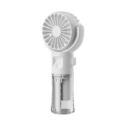 Portable mini fan with built in humidifier